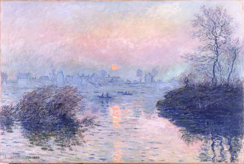 Claude Monet, Couchant Sur la Seine, Effet d’Hiver, 1880